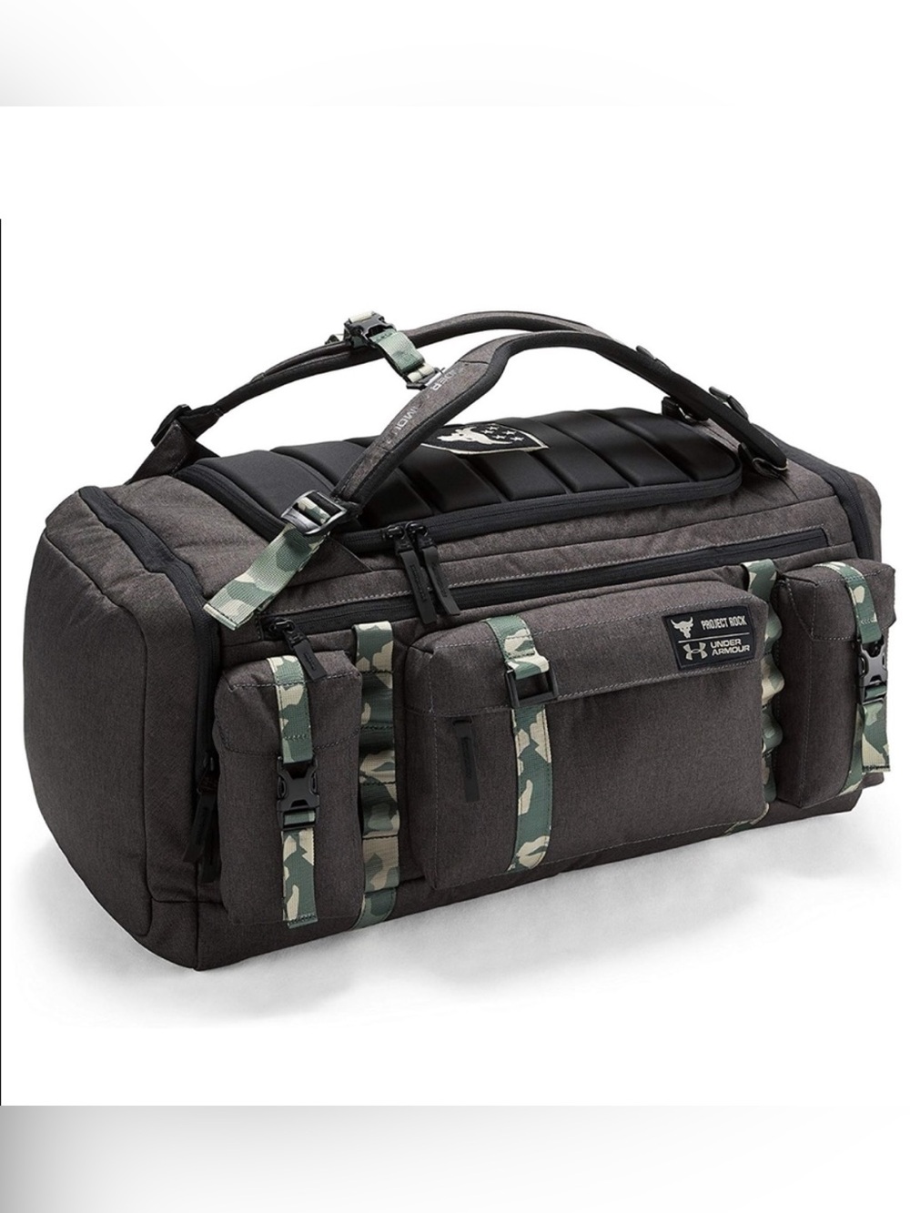 UA Project Rock USDNA Cordura Range Duffle camo